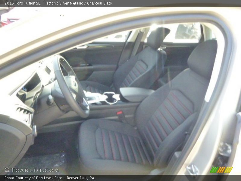Tectonic Silver Metallic / Charcoal Black 2015 Ford Fusion SE