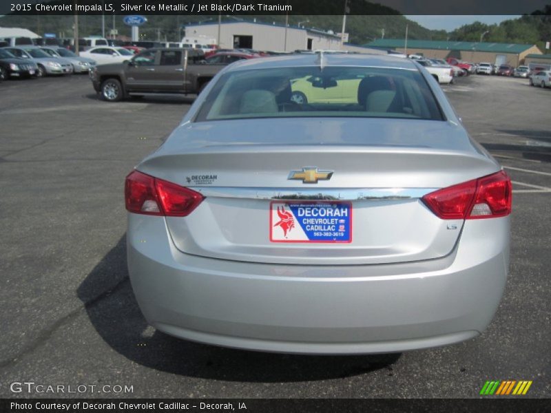 Silver Ice Metallic / Jet Black/Dark Titanium 2015 Chevrolet Impala LS