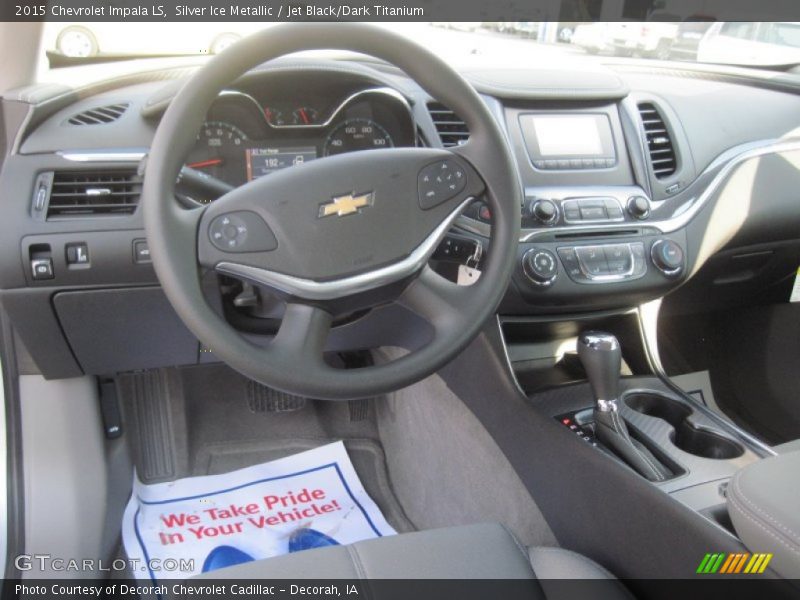 Silver Ice Metallic / Jet Black/Dark Titanium 2015 Chevrolet Impala LS