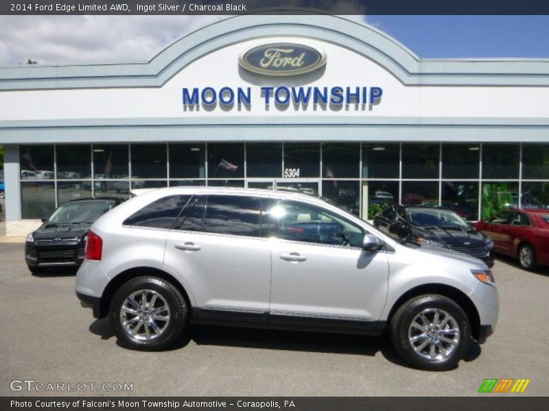 Ingot Silver / Charcoal Black 2014 Ford Edge Limited AWD