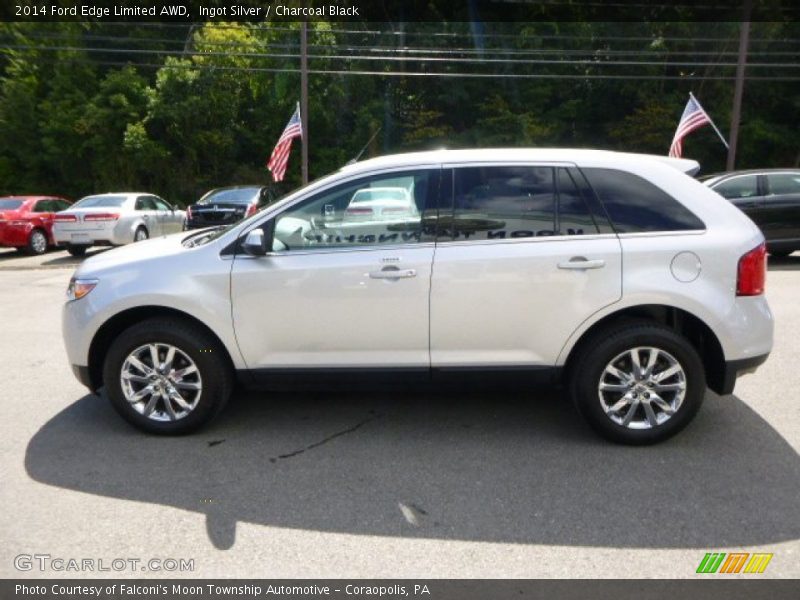 Ingot Silver / Charcoal Black 2014 Ford Edge Limited AWD