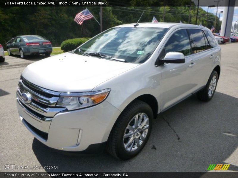 Ingot Silver / Charcoal Black 2014 Ford Edge Limited AWD