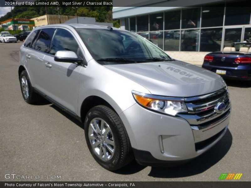 Ingot Silver / Charcoal Black 2014 Ford Edge Limited AWD