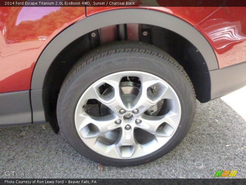 Sunset / Charcoal Black 2014 Ford Escape Titanium 2.0L EcoBoost 4WD