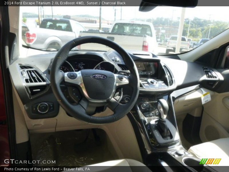 Sunset / Charcoal Black 2014 Ford Escape Titanium 2.0L EcoBoost 4WD
