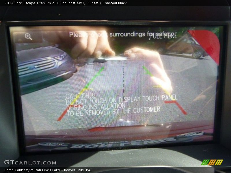 Sunset / Charcoal Black 2014 Ford Escape Titanium 2.0L EcoBoost 4WD