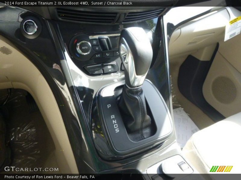 Sunset / Charcoal Black 2014 Ford Escape Titanium 2.0L EcoBoost 4WD