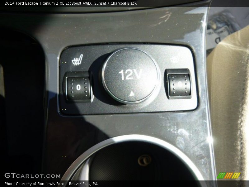 Sunset / Charcoal Black 2014 Ford Escape Titanium 2.0L EcoBoost 4WD