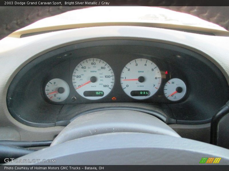 Bright Silver Metallic / Gray 2003 Dodge Grand Caravan Sport