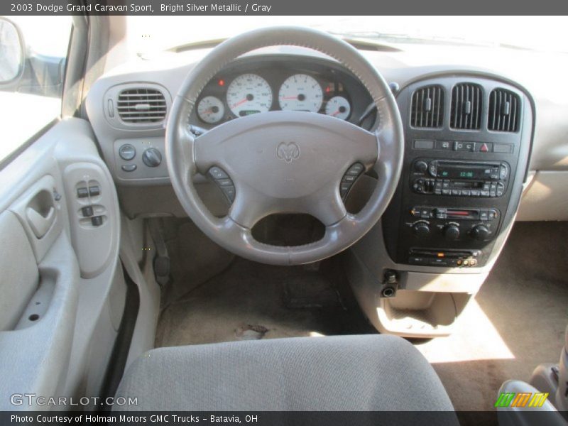 Bright Silver Metallic / Gray 2003 Dodge Grand Caravan Sport