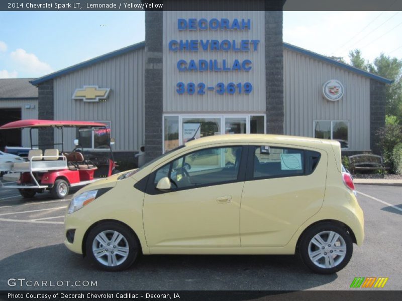 Lemonade / Yellow/Yellow 2014 Chevrolet Spark LT