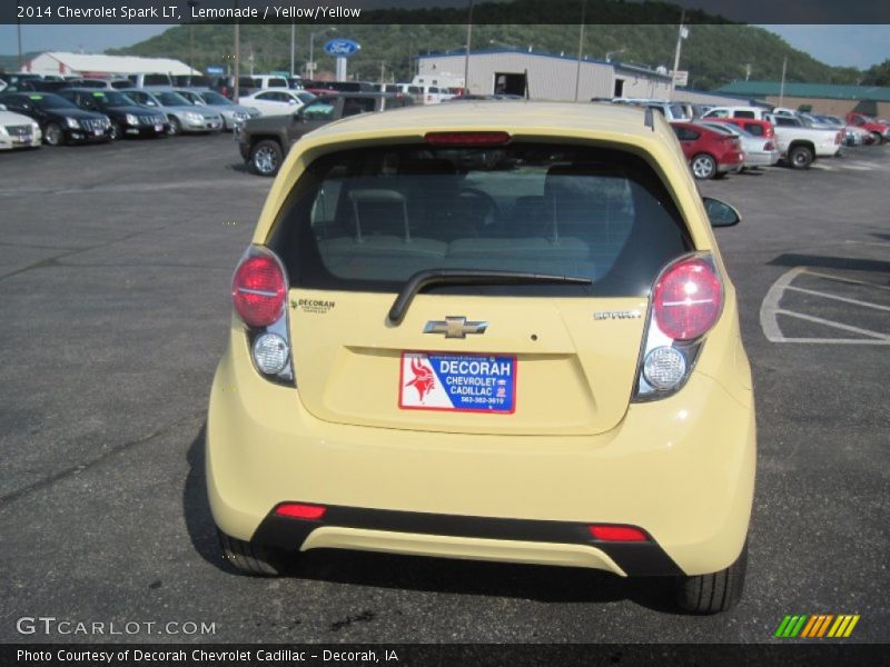 Lemonade / Yellow/Yellow 2014 Chevrolet Spark LT