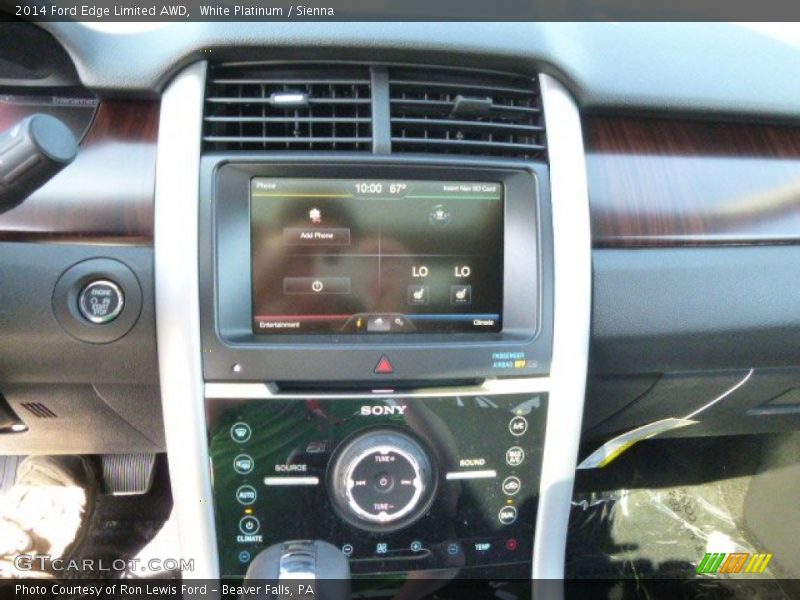 White Platinum / Sienna 2014 Ford Edge Limited AWD