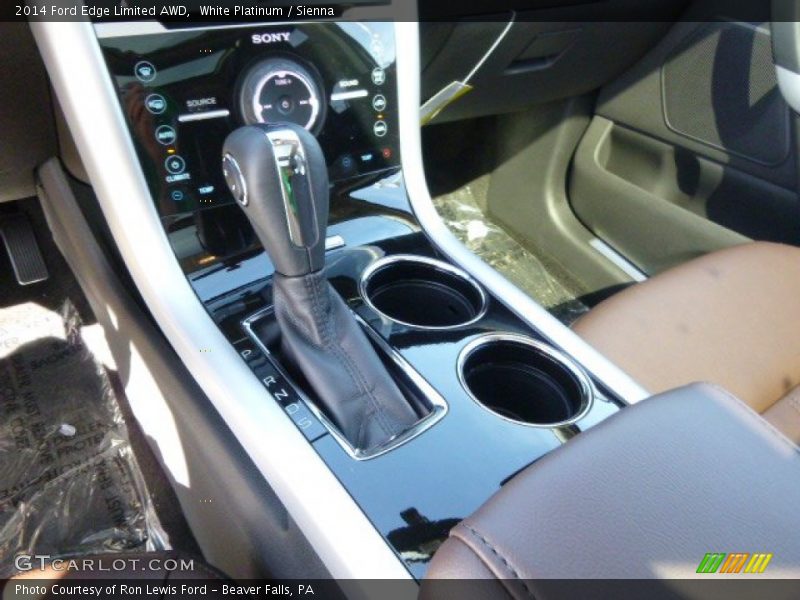 White Platinum / Sienna 2014 Ford Edge Limited AWD
