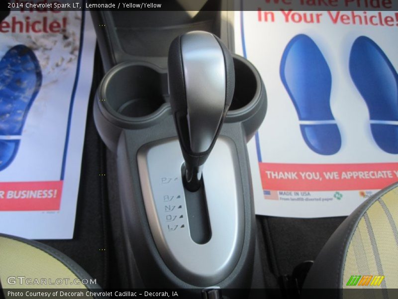Lemonade / Yellow/Yellow 2014 Chevrolet Spark LT