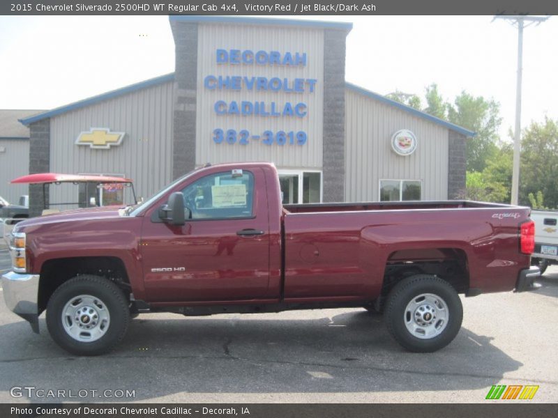 Victory Red / Jet Black/Dark Ash 2015 Chevrolet Silverado 2500HD WT Regular Cab 4x4