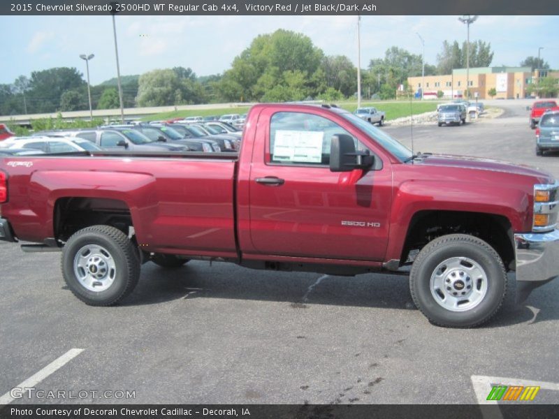 Victory Red / Jet Black/Dark Ash 2015 Chevrolet Silverado 2500HD WT Regular Cab 4x4