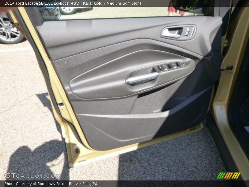 Karat Gold / Medium Light Stone 2014 Ford Escape SE 1.6L EcoBoost 4WD