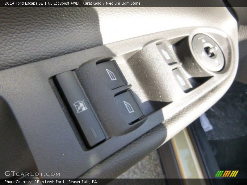Karat Gold / Medium Light Stone 2014 Ford Escape SE 1.6L EcoBoost 4WD