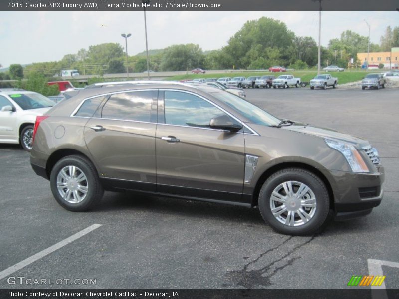 Terra Mocha Metallic / Shale/Brownstone 2015 Cadillac SRX Luxury AWD