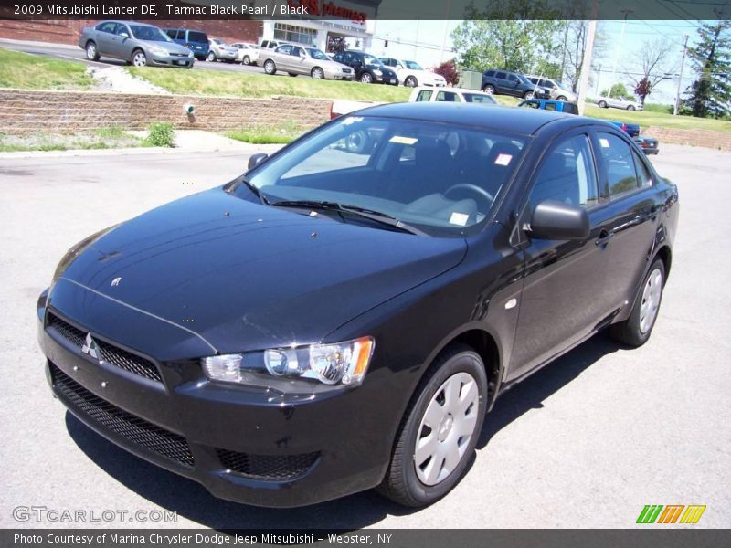 Tarmac Black Pearl / Black 2009 Mitsubishi Lancer DE