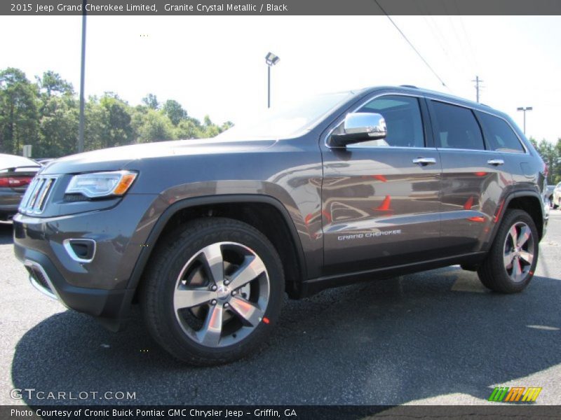 Granite Crystal Metallic / Black 2015 Jeep Grand Cherokee Limited