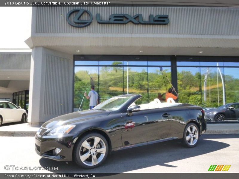 Obsidian Black / Alabaster 2010 Lexus IS 250C Convertible