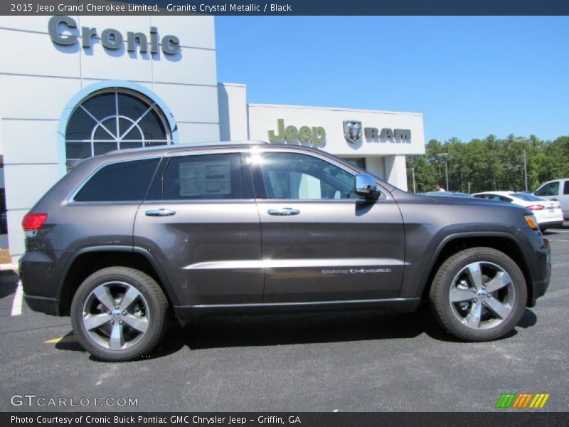 Granite Crystal Metallic / Black 2015 Jeep Grand Cherokee Limited
