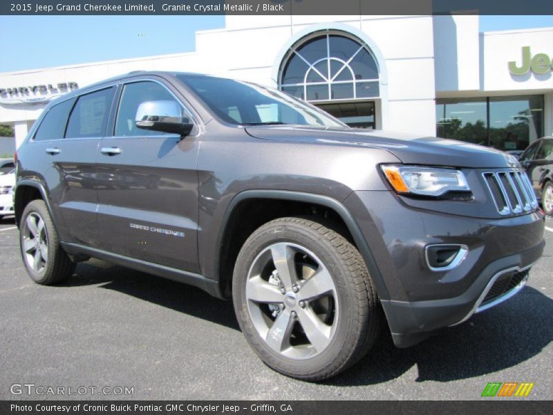 Granite Crystal Metallic / Black 2015 Jeep Grand Cherokee Limited