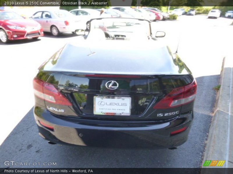 Obsidian Black / Alabaster 2010 Lexus IS 250C Convertible