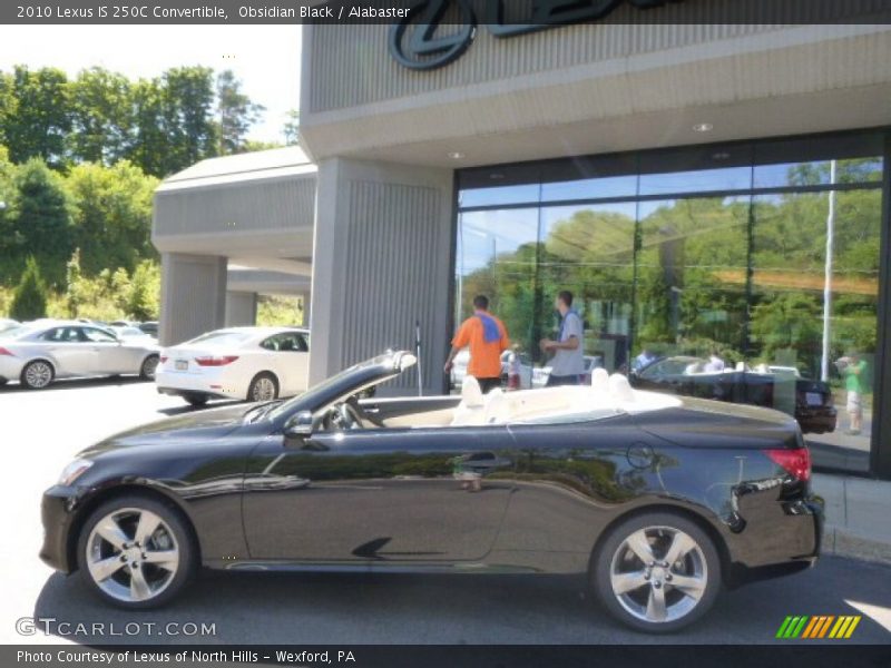 Obsidian Black / Alabaster 2010 Lexus IS 250C Convertible
