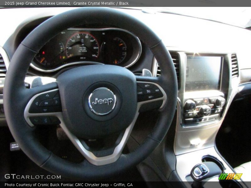 Granite Crystal Metallic / Black 2015 Jeep Grand Cherokee Limited