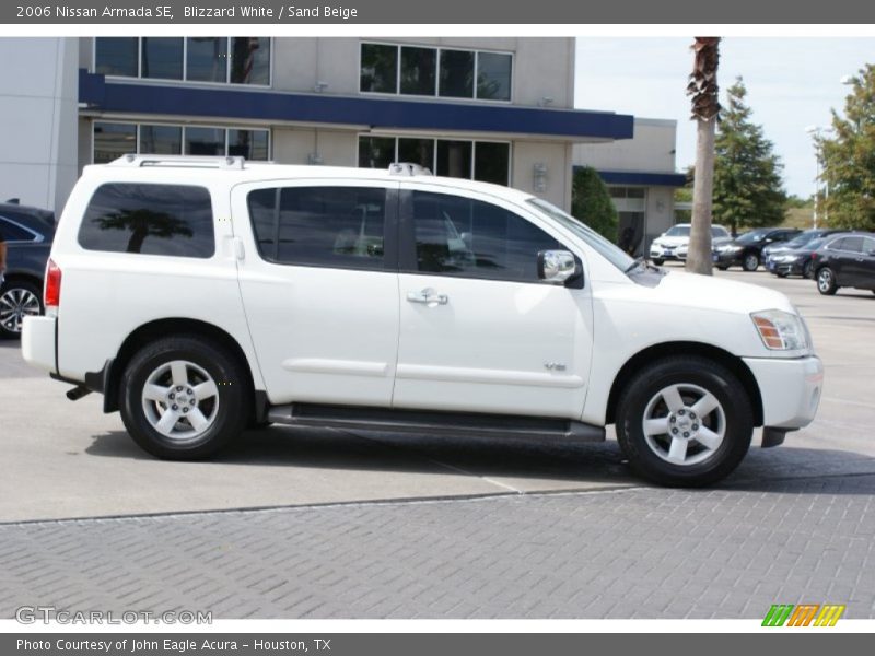 Blizzard White / Sand Beige 2006 Nissan Armada SE