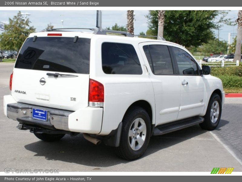 Blizzard White / Sand Beige 2006 Nissan Armada SE