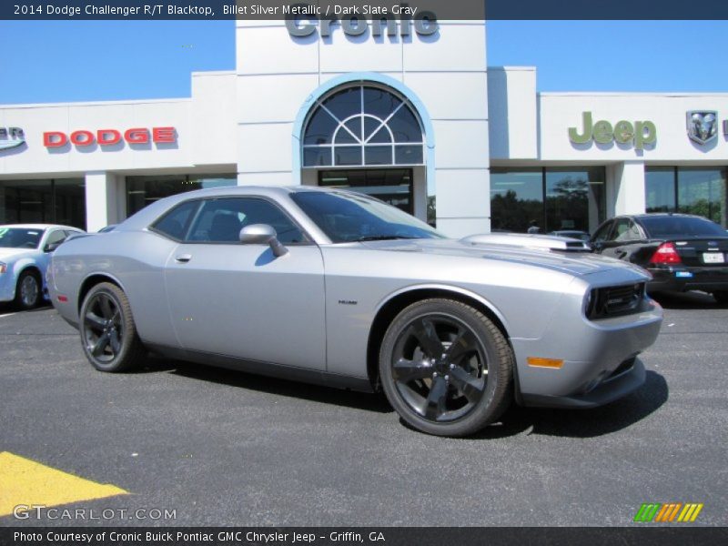 Billet Silver Metallic / Dark Slate Gray 2014 Dodge Challenger R/T Blacktop