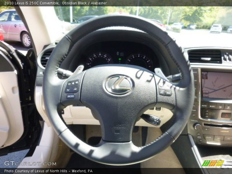Obsidian Black / Alabaster 2010 Lexus IS 250C Convertible