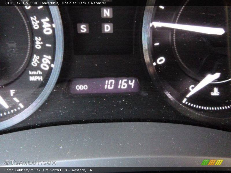 Obsidian Black / Alabaster 2010 Lexus IS 250C Convertible