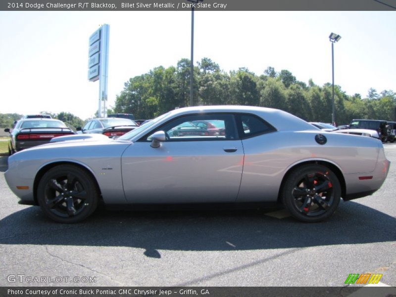 Billet Silver Metallic / Dark Slate Gray 2014 Dodge Challenger R/T Blacktop