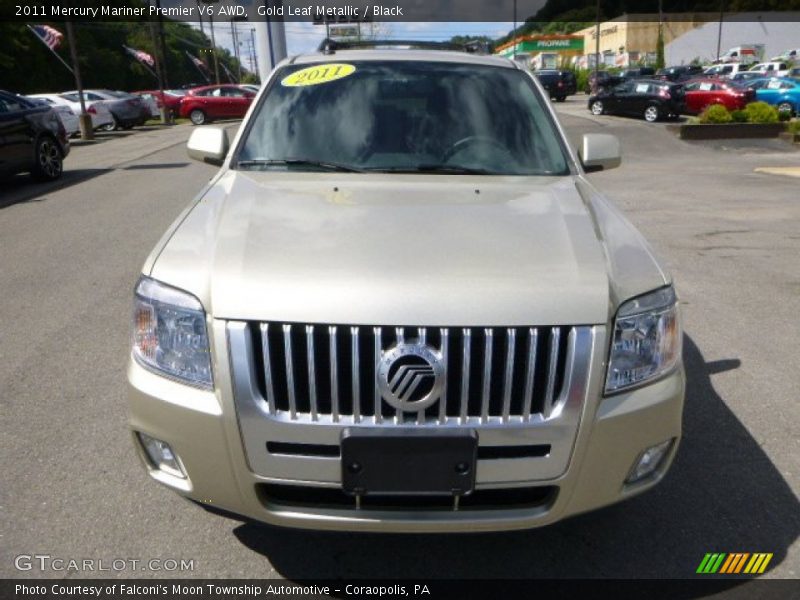 Gold Leaf Metallic / Black 2011 Mercury Mariner Premier V6 AWD