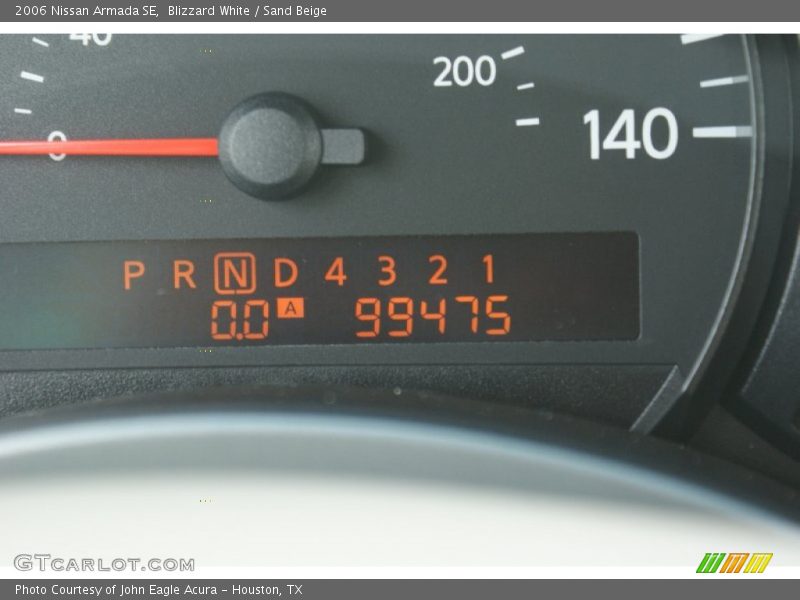 Blizzard White / Sand Beige 2006 Nissan Armada SE