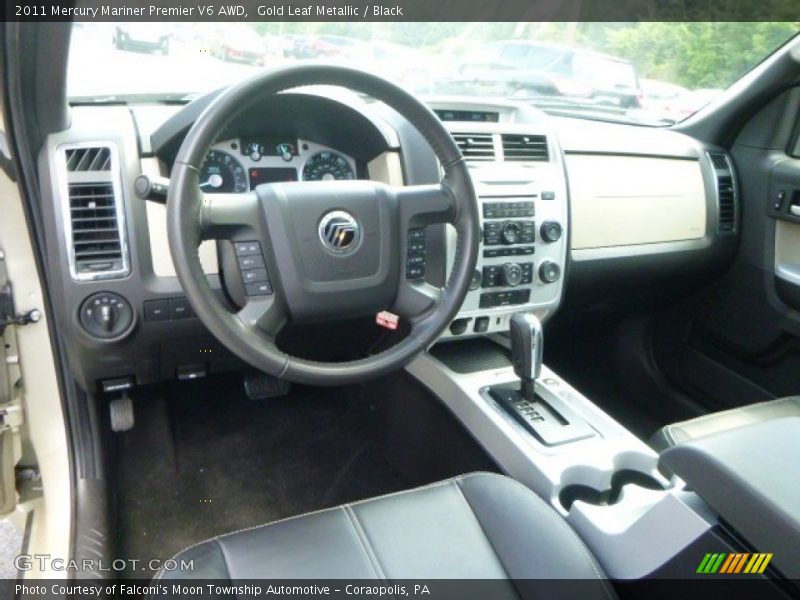 Gold Leaf Metallic / Black 2011 Mercury Mariner Premier V6 AWD