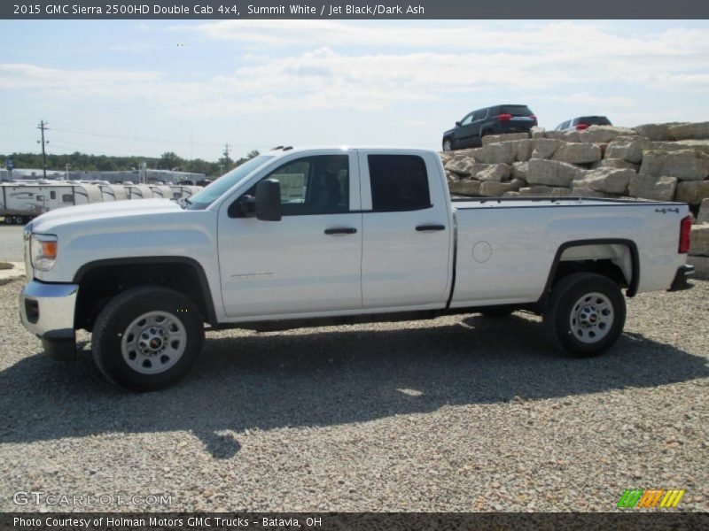 Summit White / Jet Black/Dark Ash 2015 GMC Sierra 2500HD Double Cab 4x4