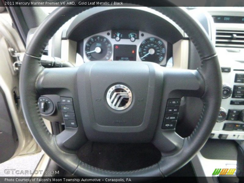 Gold Leaf Metallic / Black 2011 Mercury Mariner Premier V6 AWD