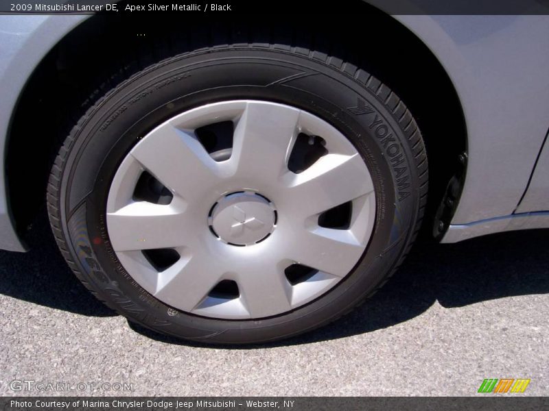 Apex Silver Metallic / Black 2009 Mitsubishi Lancer DE