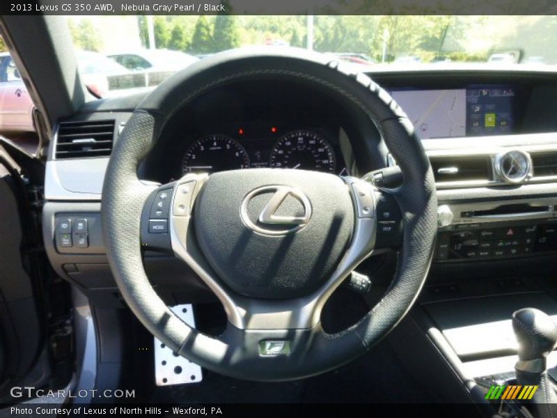 Nebula Gray Pearl / Black 2013 Lexus GS 350 AWD