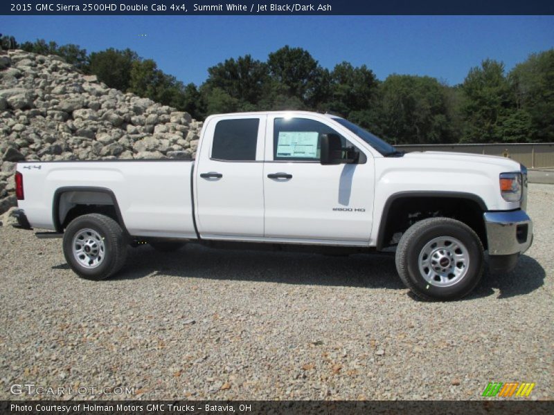 Summit White / Jet Black/Dark Ash 2015 GMC Sierra 2500HD Double Cab 4x4