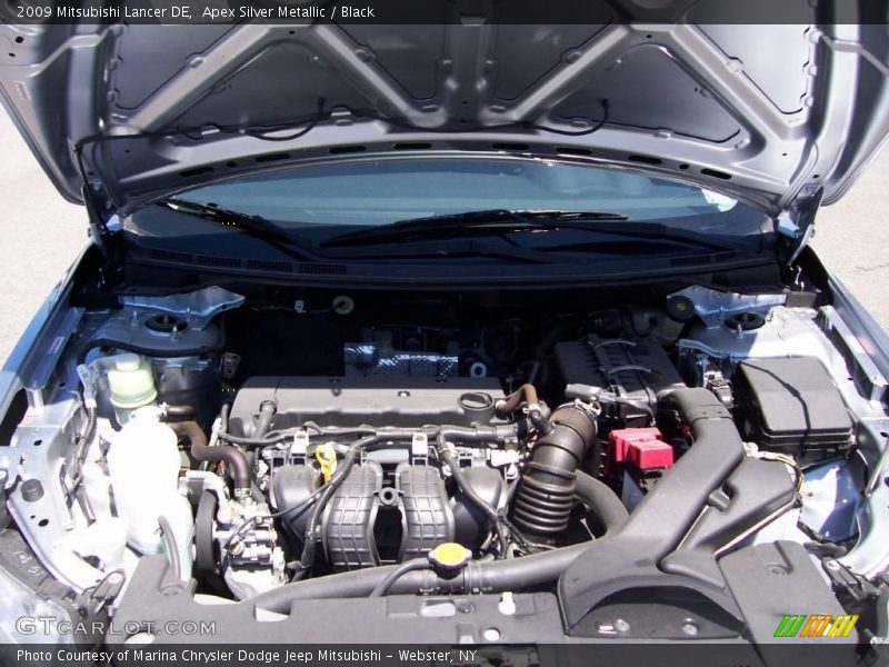 Apex Silver Metallic / Black 2009 Mitsubishi Lancer DE