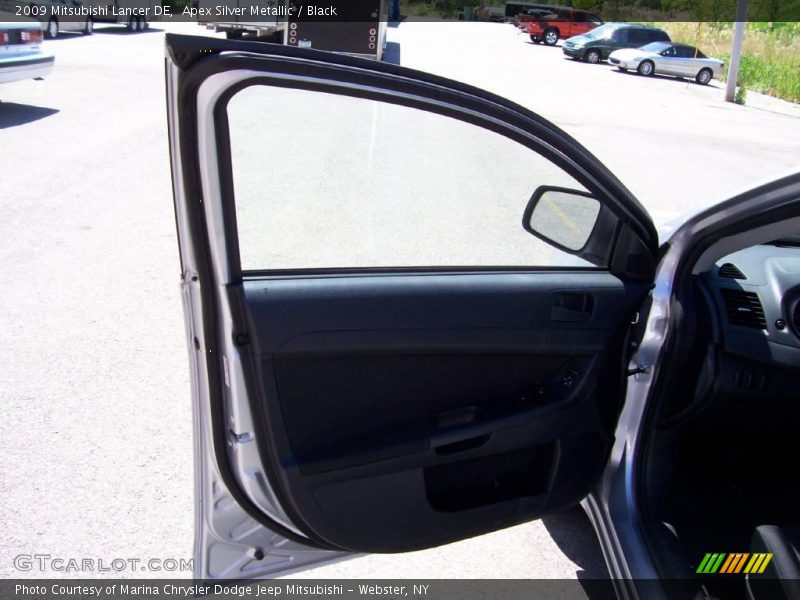 Apex Silver Metallic / Black 2009 Mitsubishi Lancer DE