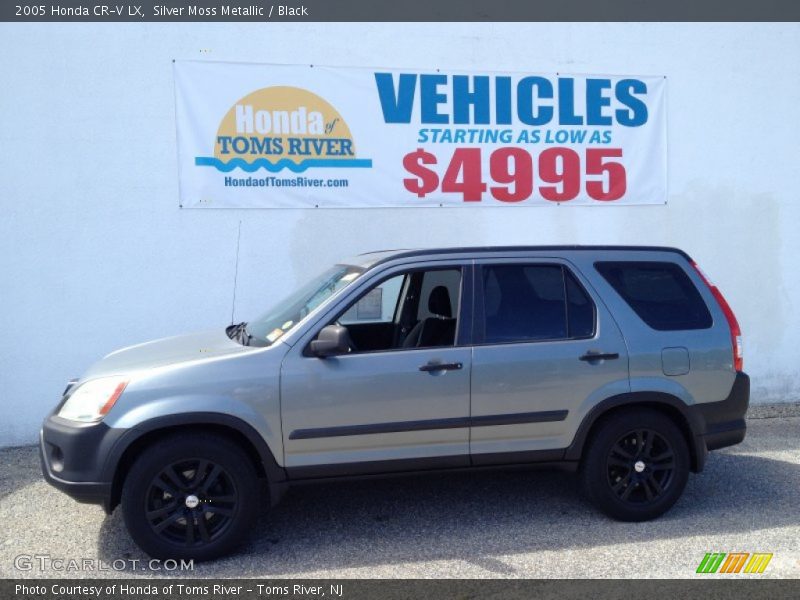 Silver Moss Metallic / Black 2005 Honda CR-V LX
