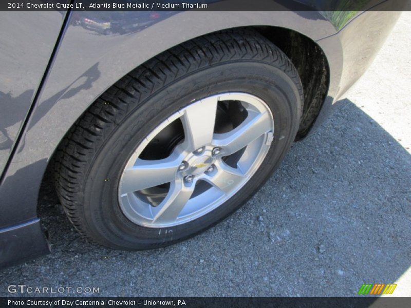 Atlantis Blue Metallic / Medium Titanium 2014 Chevrolet Cruze LT